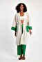 Two-Piece Kimono Set with Lace Embroidered - 7