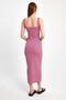 Women's Striped Strappy Cotton Polyester Stretchy Midi Dress - 9