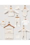 Mira Elegance Floral Motif Newborn Baby Girl 10 Piece Hospital Release Bodysuit Set Baby Outfit