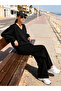 Basic V-Neck Wide-Leg Casual Chic Loungewear Set - 2