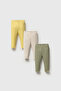 3-Piece Ribbed Flexible Baby Tights 0-2 Years - 3