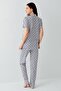 Women's Modal-Cotton Short Sleeve Buttoned Shirt Pajama Set - 4