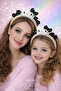 Hello Kitty Plush Fluffy 3D Crown Black Polka Dot Bow Children's Crown