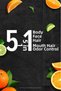 Men Bergamot and Orange Flavored 5in1 Body, Face, Hair, Beard and Odor Control 250 ml Men's Shower Gel - 5