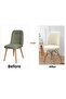 Washable Stretch Elastic Lycra Oval Chair Cover - Round Chair Cover - 5