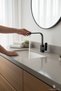 Matte Black Sink Faucet 360 Degree Rotatable High Model Bathroom Sink Fixture Black - 2