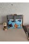 Cat Patterned Book Cover Bag |   Snap Closure Fabric Book Protector |   Tablet & Notebook Organizer
