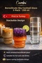 Borosilicate Sky Cocktail Glass Set of 3 350 ml Heat Resistant Glass Cup - 4