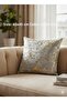 Italian Velvet Light Gray Throw Pillow Cover Gold Leaf Gilded Woven Decorative Cushion Pillow Case