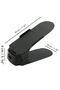 Pack of 10 Single Adjustable Shoe Ramps - Closet Shoe Organizer - 8