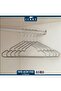 Set of 5 Metal Silicone Coated Clothes Hangers – Non-Slip Durable Hanger Set - 5