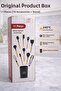 11-Piece Silicone Ladle Set - Heat Resistant, Spatula Stand, Eucalyptus Serving Set - 2
