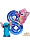 Stitc & Angel 8 Year Old Balloon Set – Navy Blue 8 Number Foil Balloon