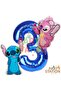 Stitc & Angel 3 Year Old Balloon Set – Navy Blue 3 Number Foil Balloons