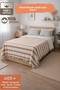 Ces Store Double Size 100% Cotton Handwoven Pique, Natural Texture, Multi-Purpose Pique, Bedspread200240 - 2