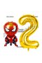 Spiderman 1st Birthday Balloon and Gold Number Balloon Birthday Party Set Spiderman Balloon Set