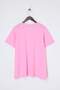 Pembe Relaxed Bisiklet Yaka Yırtmaçlı %100 Pamuk Örme T-Shirt TBBSS22BF0031 - 9