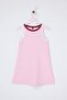 Pembe Kız Çocuk Kısa / Mini Düz Örme Elbise TKDSS26EL00006 - 2