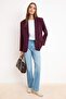Trendyolmilla Wardrobe Essentials – Mürdüm Cep Detaylı Blazer Ceket | TWOSS26BC00011