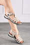 Daily Women's Beige Sandals Orthopedic Comfortable Stitched Sole Ankle Velcro Lightweight Shoes 15211 - 2