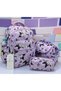 Girl's Primary School Bag Lilac Character Printed Orthopedic Set of 3 Primary School Bag