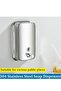 موزع صابون سائل مثبت على الحائط من الفولاذ المقاوم للصدأ سعة 500 مل، DLC-53050 - 3