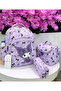 Primary School Bag Character Printed Orthopedic 3-Piece Set Girls' Lilac First School Bag - 2