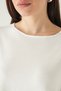Ecru Crew Neck Short Sleeve Blouse 8274A - 4
