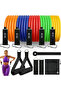 16 Piece Resistance Rubber Set Latex Resistance Band with Bag