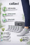 Seamless bamboo men's booties boxed 6 pairs - 2