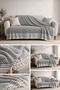 Fushia Cotton Sofa Cover Bedspread Multipurpose Cover 170X210