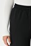 Women's Modal Select Wide Leg Black Sweatpants - 5