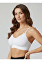 Pisun Model Thin Strap Bustier with Anti-Sagging Pads, White Color - 2