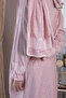 Prayer Dress Oversized Zippered Woven Fabric Crew Neck - 4