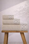 Georgio 100% Cotton 3-Piece Boxed Luxury Towel Beige 70 X 140