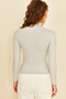 Long sleeve full throat ribbed body grey - 5
