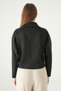 Black Front Stripe Detail Cardigan 8384A - 5