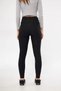 Women's Black High Waist Ribbed Slim Waist Recovery Elastic Interlock Winter Leggings - 4