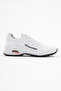 Unisex White Comfortable Thermo Sole Lace-Up Sneaker