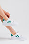 Unisex White Green Side Striped Lace Up Comfortable Sneaker - 3