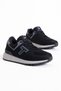 Unisex Black Non-Slip Eva Sole Lace-Up Sports Shoes