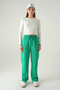 1600 Waist Tie-Up Tracksuit Green - 2
