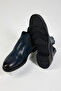 Men's Navy Blue Tonny Black Comfortable Fit Genuine Leather Men's Boots - 5