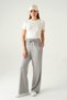 Gray Palazzo Striped Tracksuit 9212m