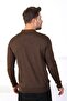 Men's Brown Polo Collar Superfine Knitwear Sweater - 5