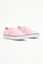 Children's Unisex Pink Rubber Sole Linen Elastic Sneakers - 2