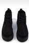 Women's Black Suede Comfortable Fit Lace-Up Furry Suede Boots - 4
