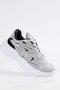 Unisex Gray Thick Phylon Sole Patterned Lace-Up Sneakers - 3