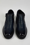 Men's Navy Blue Tonny Black Comfortable Fit Genuine Leather Zippered Men's Boots - 2