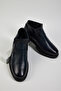Men's Navy Blue Tonny Black Comfortable Fit Genuine Leather Zippered Men's Boots - 4
